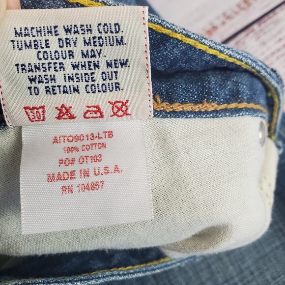 Adriano Goldschmied Ag The Gemini Straight Y2K Jeans Low Rise Retro Med Wash 27 - Picture 4 of 11